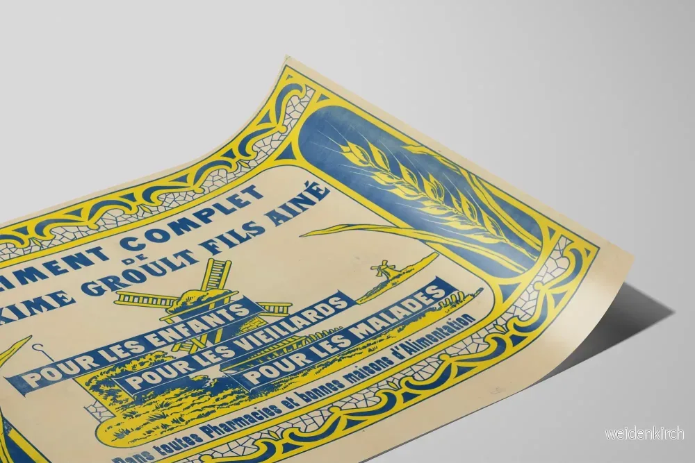 Vintage reklamposter för fullständig kostnad Maxime Groult Fils Aîné - Bild 2