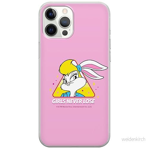 ERT GROUP mobiltelefonfodral för Iphone 12/12 PRO originalt och officiellt licensierat Looney Tunes mönster Lola 008 anpassad till formen på mobiltelefonen, fodral tillverkad av TPU plast 5905795071721