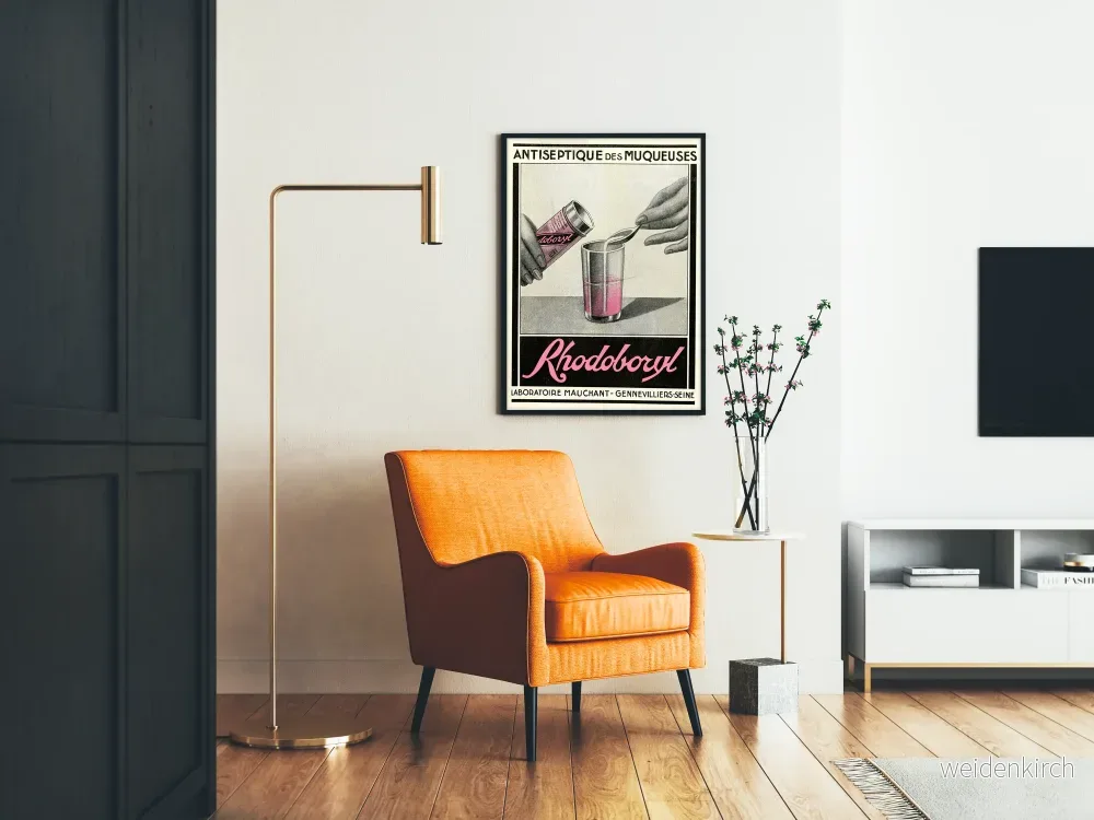 Vintage reklamposter för Rhodoboryl slemhinneantiseptikum - Bild 2
