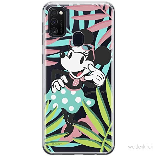 ERT GROUP mobiltelefonfodral för Samsung M21 originalt och officiellt licensierat Disney mönster Minnie 040 optimalt anpassad till formen på mobiltelefonen, gedeeltelijk transparant 5903537834955