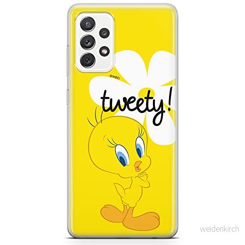 ERT GROUP mobiltelefonfodral för Samsung A73 5G originalt och officiellt licensierat Looney Tunes mönster Tweety 005 optimalt anpassad till formen på mobiltelefonen, fodral tillverkad av TPU plast 5904805522611