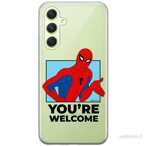 ERT GROUP mobiltelefonfodral för Samsung A54 5G originalt och officiellt licensierat Marvel mönster Spider Man 030 optimalt anpassad till formen på mobiltelefonen, gedeeltelijk transparant 5905795007355