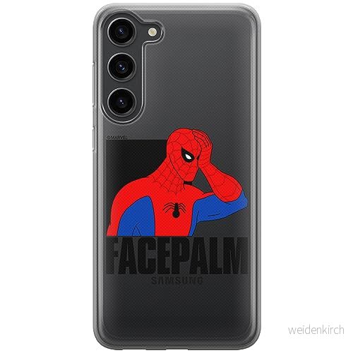 ERT GROUP mobiltelefonfodral för Samsung S23 PLUS originalt och officiellt licensierat Marvel mönster Spider Man 029 optimalt anpassad till formen på mobiltelefonen, gedeeltelijk transparant 5905795006006