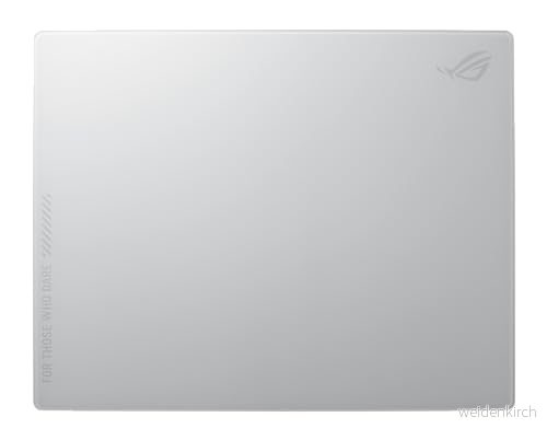 ASUS ROG Moonstone Ace L glas spelmatta, ultra slät yta, brusreducerande design, 9H härdat glas, och repbeständig, halkfri silikonbas, 500 x 400 mm, månsken vit 197105312531