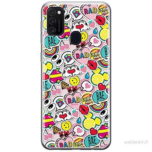 ERT GROUP mobiltelefonfodral för Samsung M21 originalt och officiellt licensierat Disney mönster Mickey & Minnie 014 optimalt anpassad till formen på mobiltelefonen, fodral tillverkad av TPU plast 5903537834429