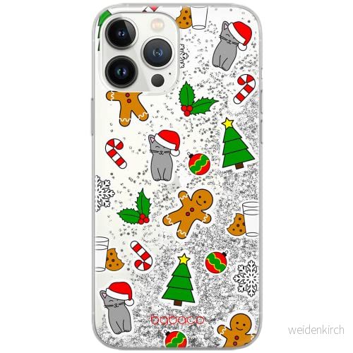 ERT GROUP mobiltelefonfodral för Apple Iphone 7 PLUS/ 8 PLUS originalt och officiellt licensierat Babaco mönster Winter 006 Vit anpassad till formen på mobiltelefonen, med glitter overflow effekt 5903932055610