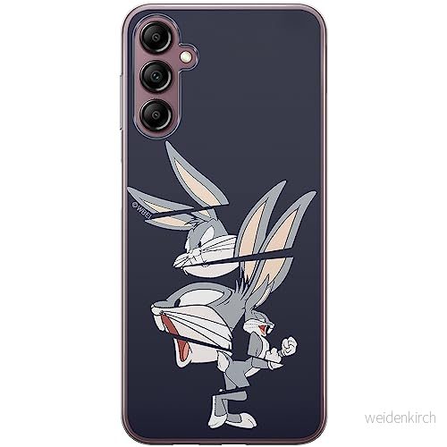 ERT GROUP mobiltelefonfodral för Samsung A14 4G/5G originalt och officiellt licensierat Looney Tunes mönster Bugs 008 optimalt anpassad till formen på mobiltelefonen, fodral tillverkad av TPU plast 5905511825225
