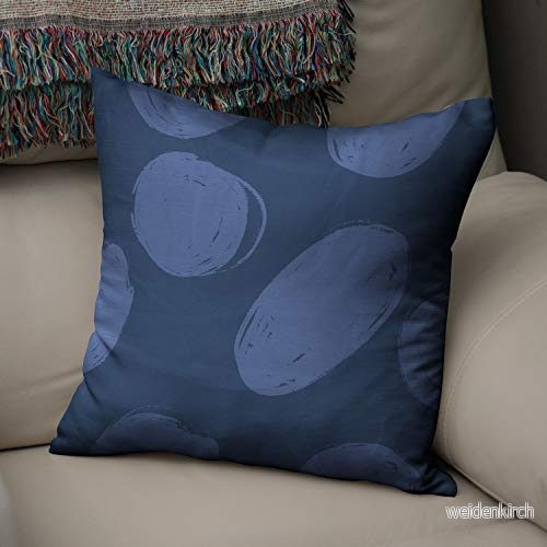 Bonamaison dekorativt kuddöverdrag blå, överdrag till prydnadskudde, heminredning kuddfodral för vardagsrum, soffa, sovrum, storlek: 43 x cm designad och tillverkad i Turkiet 4546680160703