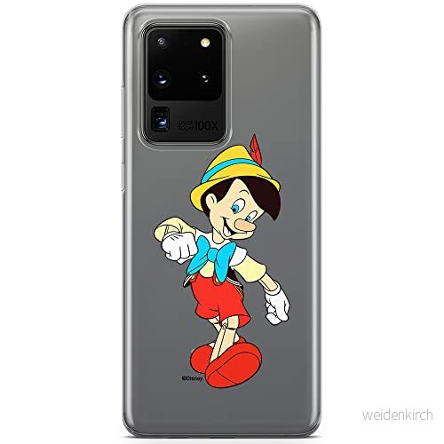 ERT GROUP mobiltelefonfodral för Samsung S20 ULTRA / S11 PLUS originalt och officiellt licensierat Disney mönster Pinocchio 001 anpassad till formen på mobiltelefonen, gedeeltelijk transparant 5905131139962