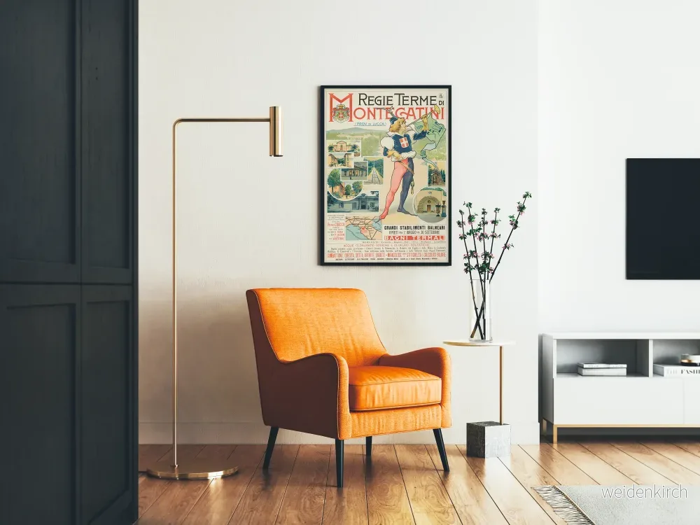Vintageaffisch Thermes de Montecatini - Poster Art déco Italien - Bild 2