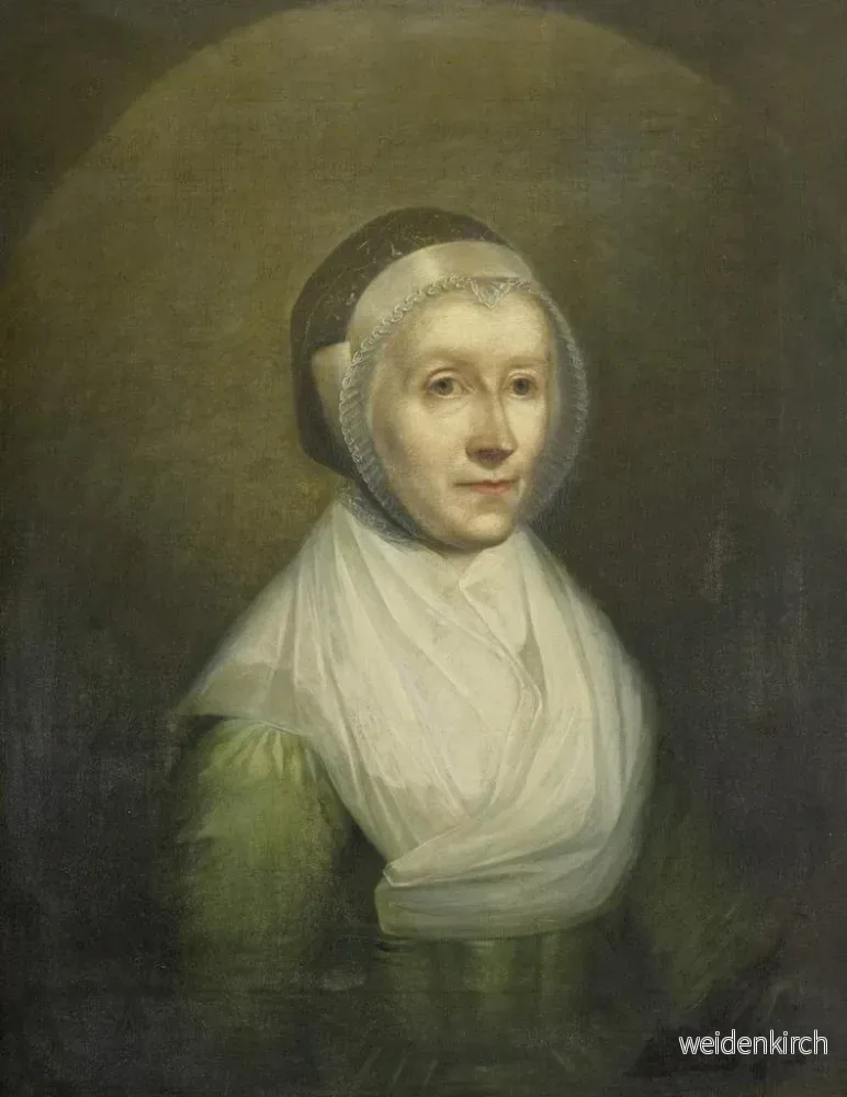 Målning Porträtt av Christina Sebilla Charlotte Bakhuizen 1750-1810 - Benjamin Wolff | Konsttryck - Bild 2