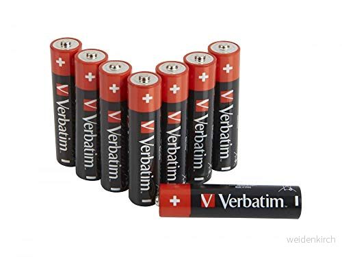 Verbatim Premium AAA-alkaliska Batterier - LR03 Micro - 8 Stycken 23942495024