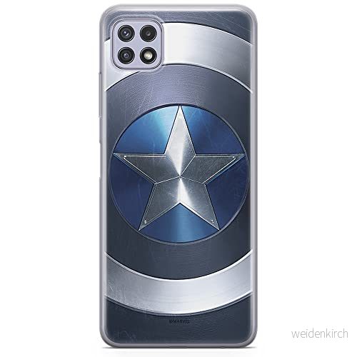 ERT GROUP mobiltelefonfodral för Samsung A22 5G originalt och officiellt licensierat Marvel mönster Captain America 005 optimalt anpassad till formen på mobiltelefonen, fodral tillverkad av TPU plast 5904805445385