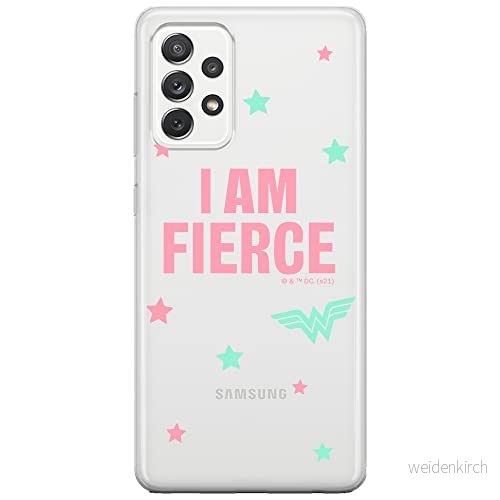 ERT GROUP mobiltelefonfodral för Samsung A52 5G / LTE 4G A52S originalt och officiellt licensierat DC mönster Wonder Woman 026 anpassad till formen på mobiltelefonen, gedeeltelijk transparant 5903932940138