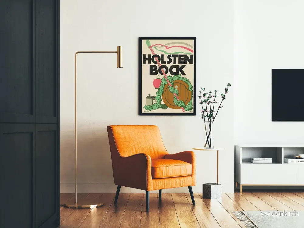 Vintageposter Holsten Bock väggdekoration öl - Bild 2