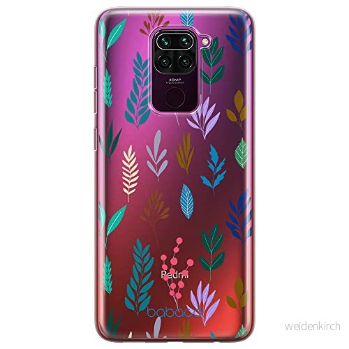 ERT GROUP mobiltelefonfodral för Xiaomi REDMI NOTE 9 originalt och officiellt licensierat Babaco mönster Plants 014 optimalt anpassad till formen på mobiltelefonen, gedeeltelijk transparant 5903932583908