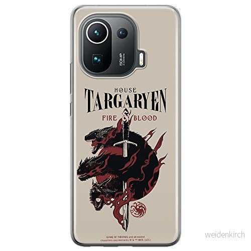 ERT GROUP mobiltelefonfodral för Xiaomi MI 11 PRO originalt och officiellt licensierat Game od Thrones mönster of 006, fodral tillverkad av TPU plast 5903932726152