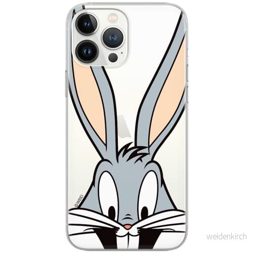 ERT GROUP mobiltelefonfodral för Samsung A50/A50s/A30s originalt och officiellt licensierat Looney Tunes mönster Bugs 001 Vit optimalt anpassad till formen på mobiltelefonen, gedeeltelijk transparant 5902980310818