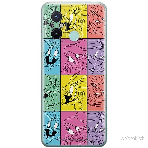 ERT GROUP mobiltelefonfodral för Xiaomi REDMI 12C/ 11A originalt och officiellt licensierat Looney Tunes mönster Bugs 026, fodral tillverkad av TPU plast 5905795093051