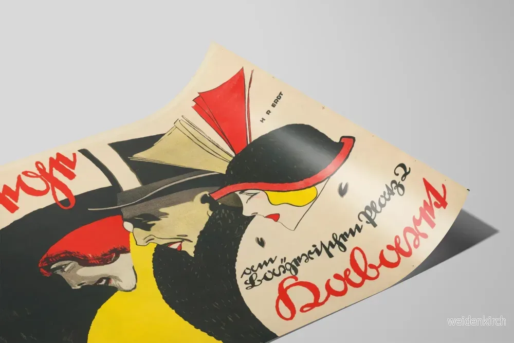 Vintageposter Die Fliege vid Bayerischer Platz 2 - Väggdekoration Kabarett - Bild 2