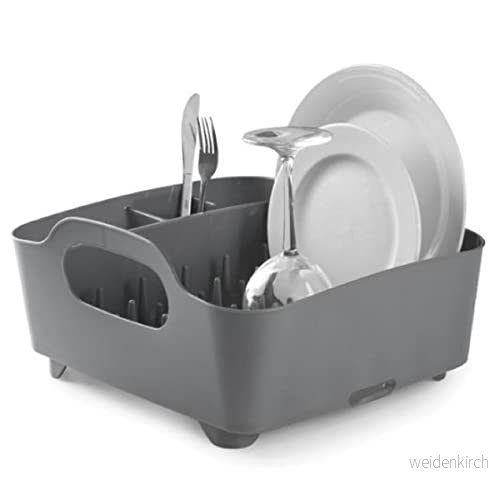 Umbra Diskställ för diskbänk droppkorg med integrerat droppvattenavlopp din eller arbetsyta i ditt kök, hem, kontor husvagn, plast/antracitgrå 28295515832