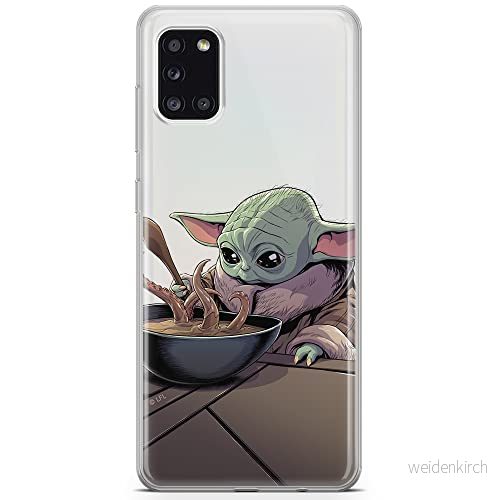 ERT GROUP mobiltelefonfodral för Samsung A31 originalt och officiellt licensierat Star Wars mönster Baby Yoda 027 optimalt anpassad till formen på mobiltelefonen, gedeeltelijk transparant 5904805088926
