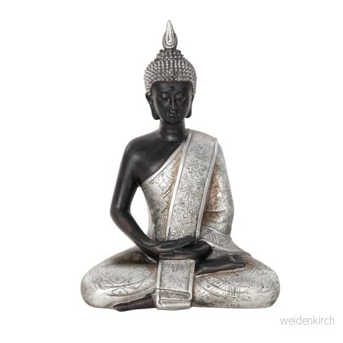 Deco 79 skulptur, konstgjord sten, svart, 20 cm H/15 B 758647441297