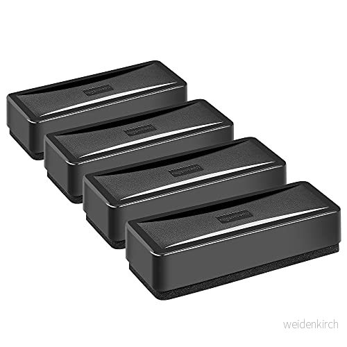 Amazon Basics svamp för whiteboardtavlor med torr avtorkning, 4 pack, svart 811540030217