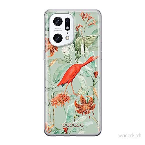 ERT GROUP mobiltelefonfodral för Oppo FIND X5 PRO originalt och officiellt licensierat Babaco mönster Flowers 049 optimalt anpassad till formen på mobiltelefonen, fodral tillverkad av TPU plast 5905511410469