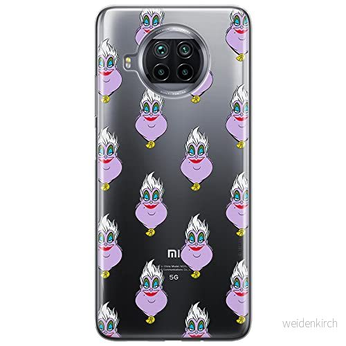 ERT GROUP mobiltelefonfodral för Xiaomi REDMI NOTE 9T originalt och officiellt licensierat Disney mönster Ursula 003 optimalt anpassad till formen på mobiltelefonen, gedeeltelijk transparant 5904805647970