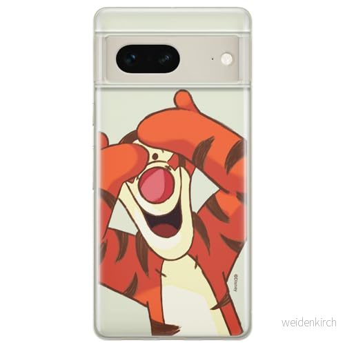 ERT GROUP mobiltelefonfodral för Google PIXEL 7 originalt och officiellt licensierat Disney mönster Winnie the Pooh & Friends 035 anpassad till formen på mobiltelefonen, gedeeltelijk transparant 5905795145576