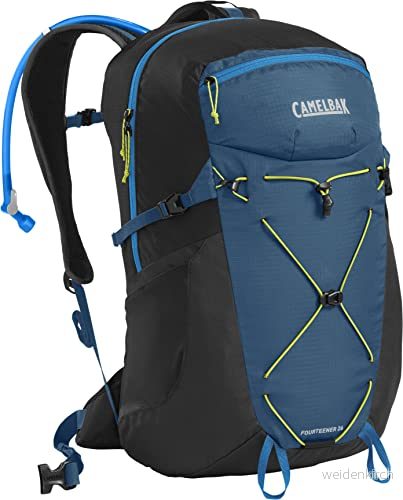 CamelBak Fourteener 26 Vandringsvätskepaket vandringsryggsäck 10 oz, Gibraltar marinblå/sommar lime 886798041308