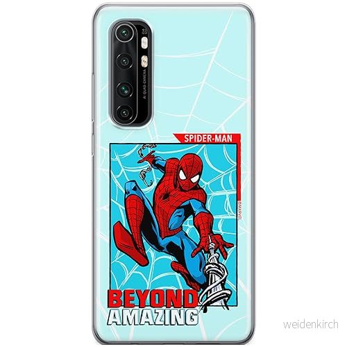 ERT GROUP mobiltelefonfodral för Xiaomi MI NOTE 10 Lite originalt och officiellt licensierat Marvel mönster Spider Man 041 anpassad till formen på mobiltelefonen, fodral tillverkad av TPU plast 5905795017149