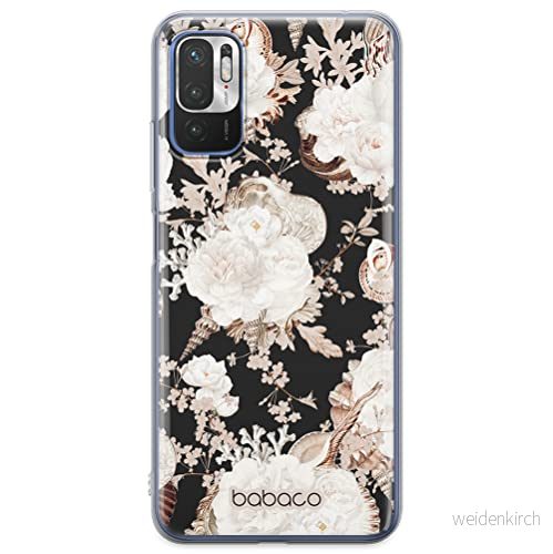 ERT GROUP mobiltelefonfodral för Xiaomi REDMI NOTE 10 5G / POCO M3 PRO originalt och officiellt licensierat Babaco mönster Flowers 044, fodral tillverkad av TPU plast 5905131327444