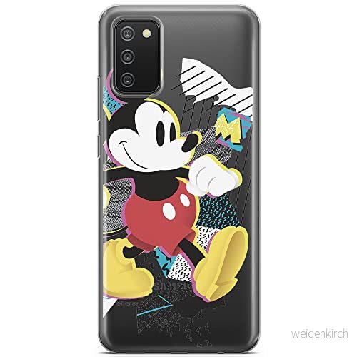 ERT GROUP mobiltelefonfodral för Samsung A02S originalt och officiellt licensierat Disney mönster Mickey 032 optimalt anpassad till formen på mobiltelefonen, gedeeltelijk transparant 5903040224410