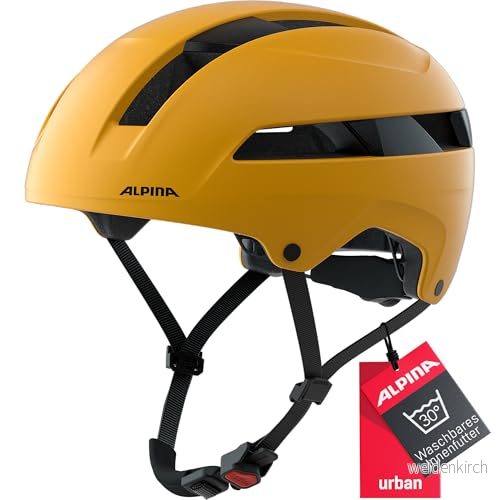ALPINA Unisex Vuxna, SOHO Cykelhjälm, burned yellow matt, 55 59 cm 4003692316813
