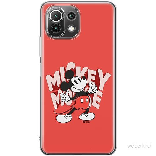 ERT GROUP mobiltelefonfodral för Xiaomi 11 LITE 4G / 5G originalt och officiellt licensierat Disney mönster Mickey 044 anpassad till formen på mobiltelefonen, fodral tillverkad av TPU plast 5905511992811