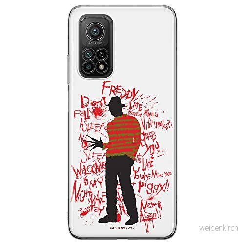 ERT GROUP mobiltelefonfodral för Xiaomi MI 10T 5G / PRO originalt och officiellt licensierat Horror mönster Nightmare of Elm Street 010, fodral tillverkad av TPU plast 5905511093587