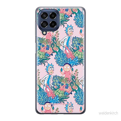 ERT GROUP mobiltelefonfodral för Samsung M53 5G originalt och officiellt licensierat Rick and Morty mönster & 021 anpassad till formen på mobiltelefonen, fodral tillverkad av TPU plast 5905511388430