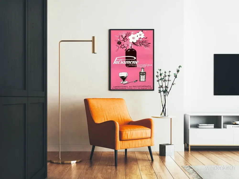 Vintageposter Pulsamone Växtbaserat antispasmatiskt - Bild 2