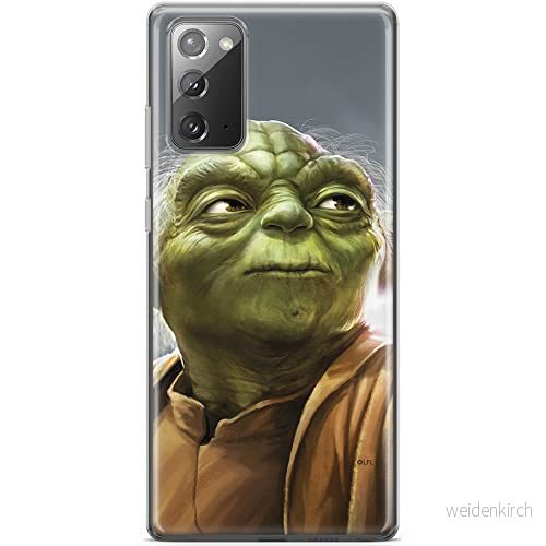 ERT GROUP mobiltelefonfodral för Samsung GALAXY NOTE 20 originalt och officiellt licensierat Star Wars mönster Yoda 006 optimalt anpassad till formen på mobiltelefonen, fodral tillverkad av TPU plast 5903040460689