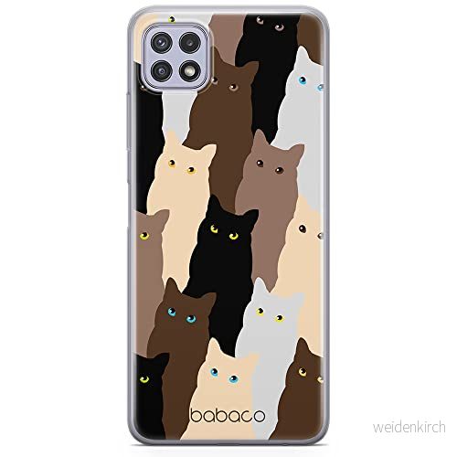 ERT GROUP mobiltelefonfodral för Samsung A22 5G originalt och officiellt licensierat Babaco mönster Cats 001 optimalt anpassad till formen på mobiltelefonen, fodral tillverkad av TPU plast 5905131057129
