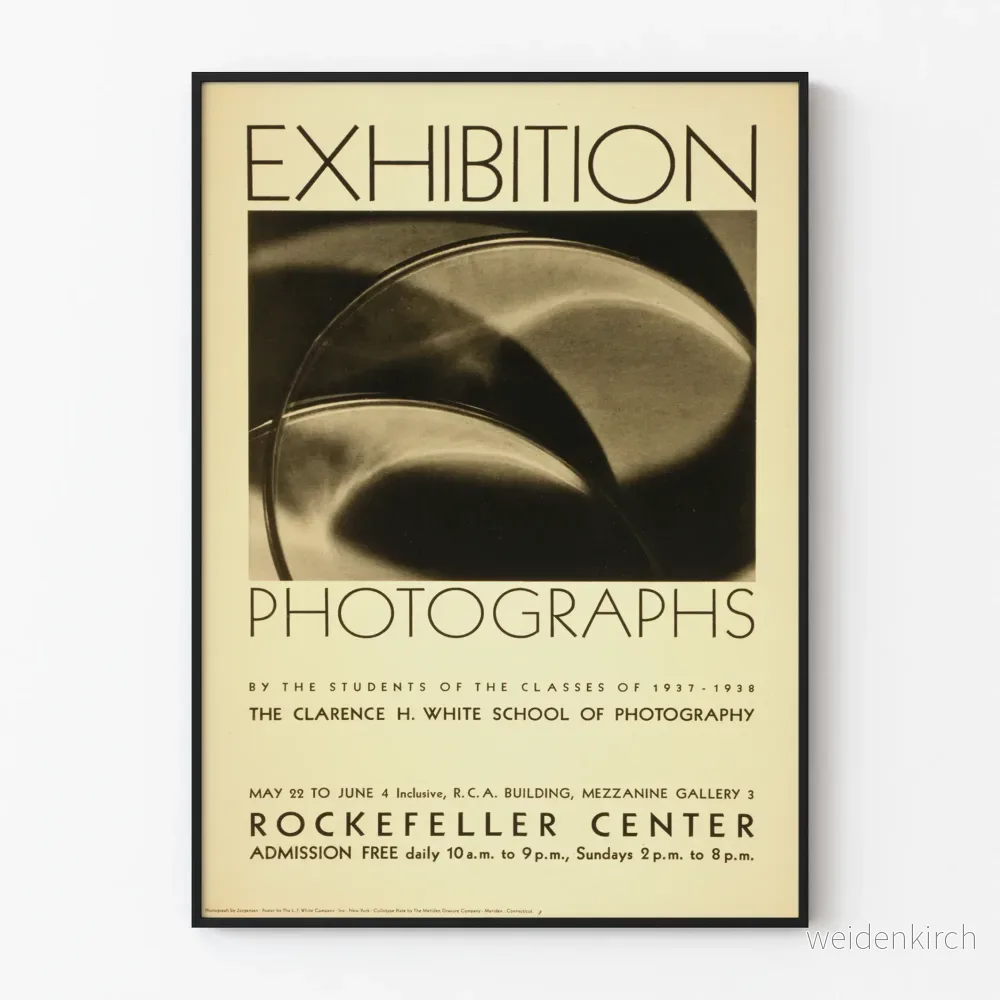 Vintage fotografiutställningsposter – Clarence White School of Photography Vintage fotografiutställningsposter – Clarence White School of Photography