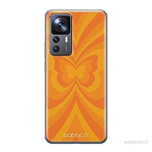 ERT GROUP mobiltelefonfodral för Xiaomi 12T/12T pro/K50 Ultra originalt och officiellt licensierat Babaco mönster Butterflies 001 anpassad till formen på mobiltelefonen, fodral tillverkad av TPU plast 5905511583026
