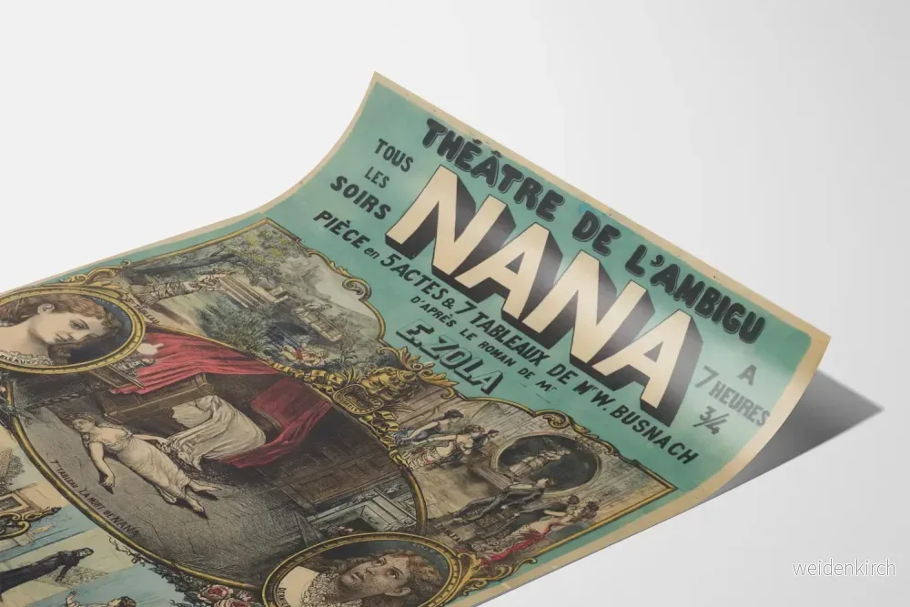 Teateraffisch Nana - Vintage väggdekoration - Bild 3