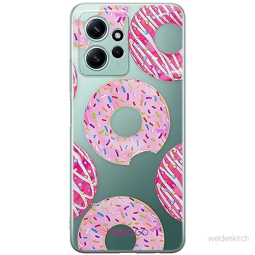ERT GROUP mobiltelefonfodral för Xiaomi REDMI NOTE 12 4G originalt och officiellt licensierat Babaco mönster Donut 002 optimalt anpassad till formen på mobiltelefonen, gedeeltelijk transparant 5905511938796
