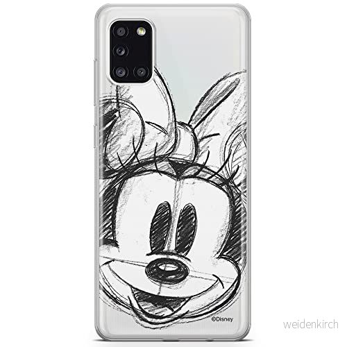 ERT GROUP mobiltelefonfodral för Samsung A31 originalt och officiellt licensierat Disney mönster Minnie 012 optimalt anpassad till formen på mobiltelefonen, gedeeltelijk transparant 5903040213438