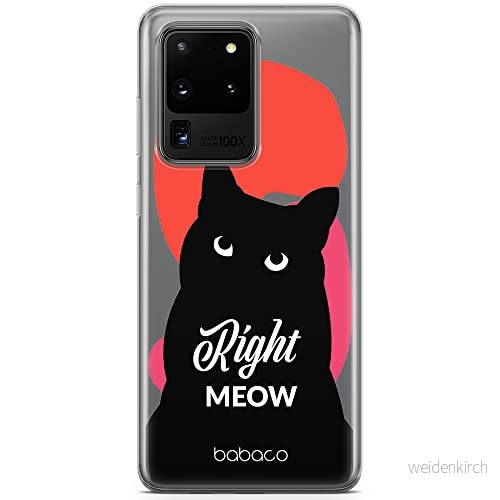 ERT GROUP mobiltelefonfodral för Samsung S20 ULTRA / S11 PLUS originalt och officiellt licensierat Babaco mönster Cats 004 optimalt anpassad till formen på mobiltelefonen, gedeeltelijk transparant 5905131089908