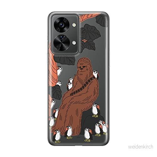 ERT GROUP mobiltelefonfodral för Oneplus NORD 2T 5G originalt och officiellt licensierat Star Wars mönster Chewbacca 006 optimalt anpassad till formen på mobiltelefonen, gedeeltelijk transparant 5905511269098