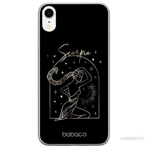 ERT GROUP mobiltelefonfodral för Apple Iphone XR originalt och officiellt licensierat Babaco mönster Zodiac Woman 008 Vit anpassad till formen på mobiltelefonen, fodral tillverkad av TPU plast 5903932231243